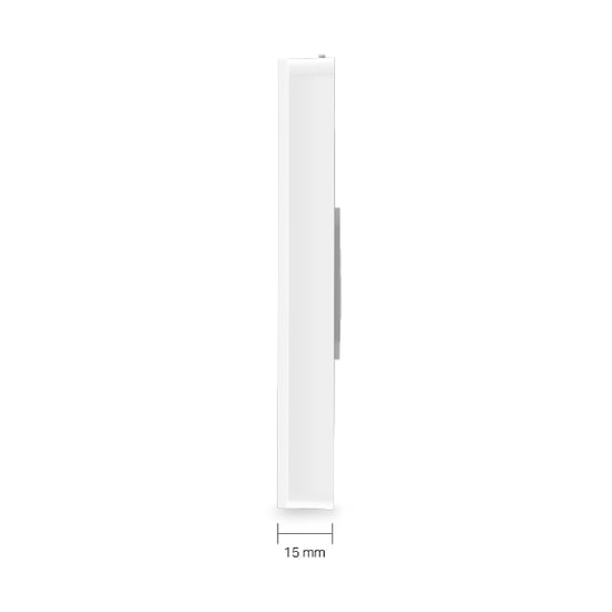 TP-Link EAP615-WALL AX1800 Wi-Fi 6 Duvar Tipi Access Point - 1800 Mbps, Dual Band, 1x RJ45 Gigabit Port, PoE Destekli