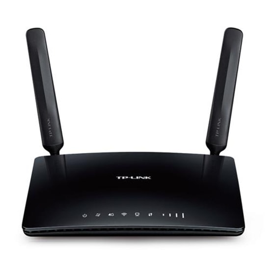 TP-Link Archer MR200 AC750 Çift Bant 4G LTE Router - WiFi 5, 300Mbps (2.4GHz) + 433Mbps (5GHz), 2xAnten, 3x100Mbs Port