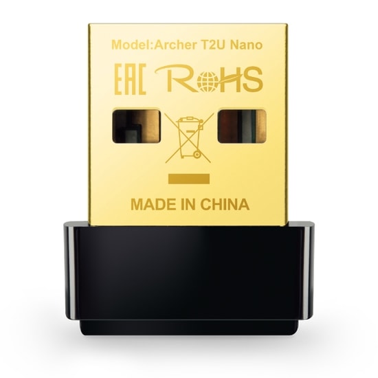 TP-LINK ARCHER T2U NANO AC600 Kablosuz USB Ağ Adaptörü - WiFi 5, Dahili Anten, 802.11ac, Nano Boyut, Kolay Kurulum