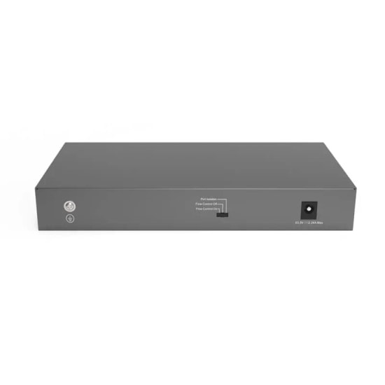 Ruijie Reyee RG-ES110D-P 10 Port 10/100 Switch - 8 Port PoE, 2 Port Gigabit Uplink, Metal Kasa, 110W Güç Kapasitesi