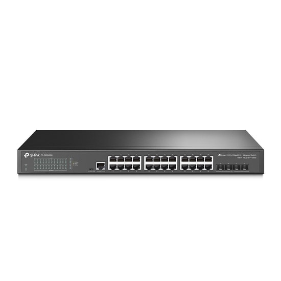 Tp-Link TL-SG3428X 24 Port Gigabit L2 Yönetilebilir Switch - 4x10GE SFP+ Yuva, Metal Kasa, Rackmount, Omada