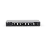 Ruijie Reyee RG-ES209GC-P 8 Port Gigabit PoE+ Yönetilebilir Switch - 9 Port, 120W PoE Güç, Metal Kasa, Cloud Destekli