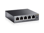 TP-Link TL-SG105E 5 Port Gigabit Easy Smart Switch - 10/100/1000 Mbps, QoS, VLAN, Döngü Önleme, Metal Kasa Tasarımı