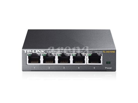 TP-Link TL-SG105E 5 Port Gigabit Easy Smart Switch - 10/100/1000 Mbps, QoS, VLAN, Döngü Önleme, Metal Kasa Tasarımı