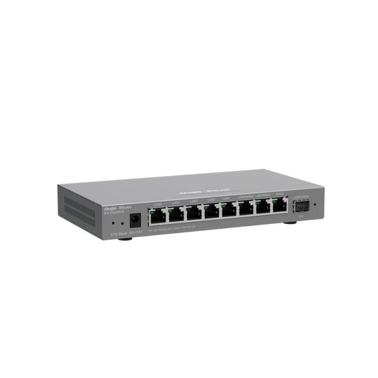 Ruijie Reyee RG-EG209GS 8 Port Gigabit+1x1Gb SFP Cloud Yönetilebilir Router - 9 Port, 600Mbps, 200 Kullanıcı Destekli