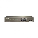 IP-COM G3310P 8 Port Gigabit PoE Switch - 2x1G SFP Uplink, Cloud Yönetilebilir, 130W Güç, Rackmount Anahtar Cihazı