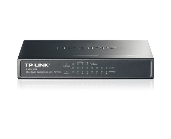 TP-LINK TL-SG1008P 8 Port Gigabit Switch (4 PoE+ Portu) - 10/100/1000Mbps, 64W PoE Özelliği