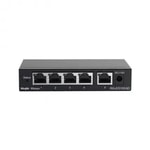 Ruijie Reyee RG-ES105GD 5 Port Gigabit Ethernet Switch - Tak Çalıştır, 10/100/1000 Mbps Hız, Metal Kasa Tasarımı