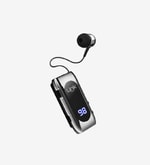Linktech V80 Pro Makaralı Titreşimli Gümüş Bluetooth Kulaklık - BT v5.2, 20 Saat Kullanım, 10m Menzil, 140 mAh Pil