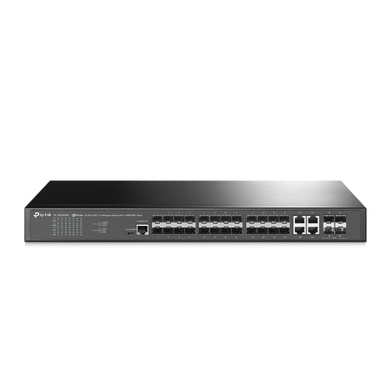 Tp-Link TL-SG3428XF 24 Port Gigabit L2 Yönetilebilir Switch - 4x10GE SFP+ Yuva, Rackmount, Merkezi Yönetim