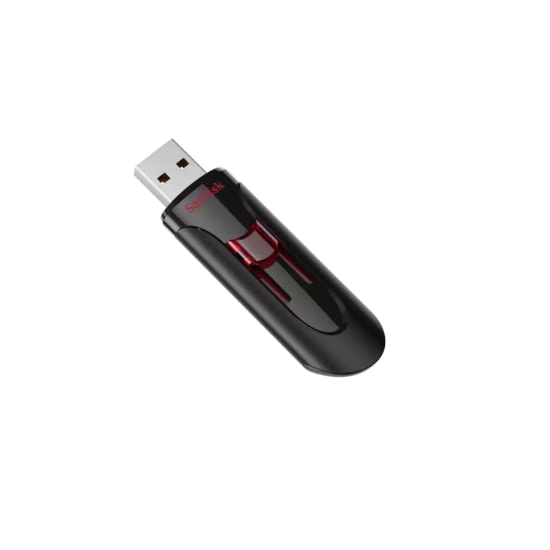 SanDisk Cruzer Glide 32 GB USB 3.0 Flash Bellek (SDCZ600-032G-G35) - Siyah, Kızaklı Tasarım, Şifre Korumalı, NAND