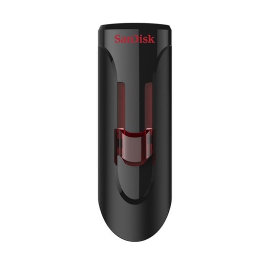 SanDisk Cruzer Glide 64GB USB 3.0 Siyah USB Bellek (SDCZ600-064G-G35) - Kızaklı Tasarım, Şifre Korumalı, NAND Flash
