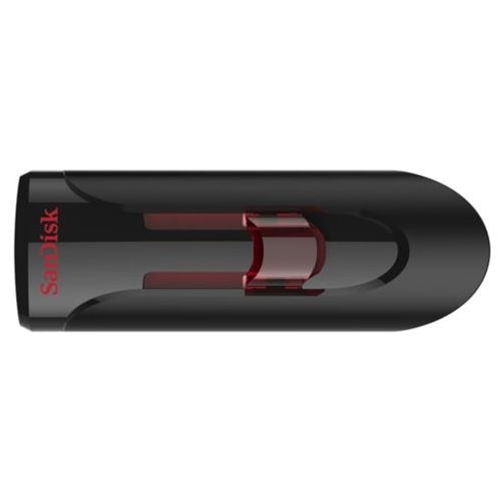 SanDisk Cruzer Glide 64GB USB 3.0 Siyah USB Bellek (SDCZ600-064G-G35) - Kızaklı Tasarım, Şifre Korumalı, NAND Flash