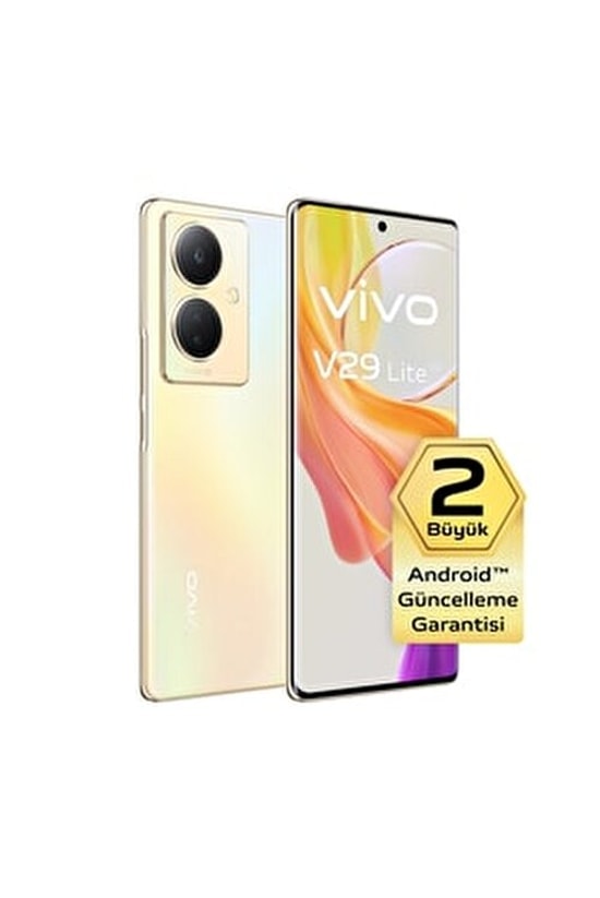 Vivo V29 Lite 5G 256 GB Altın Akıllı Telefon (Türkiye Garantili) - 6.78" Ekran, 8 GB RAM, 5000 mAh Pil, 44W Hızlı Şarj