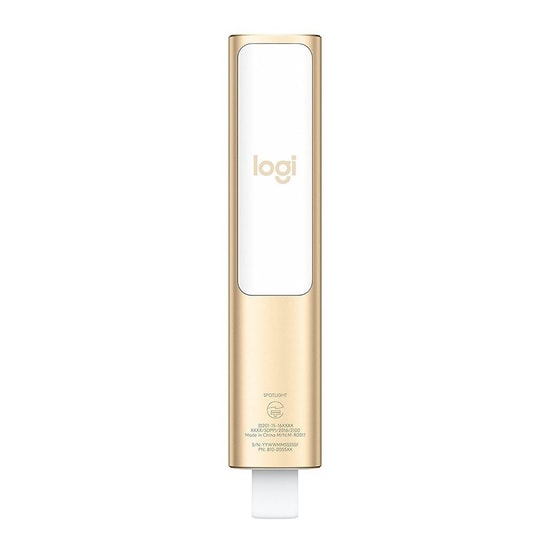 Logitech Spotlight Altın Rengi Kablosuz Sunum Kumandası (910-004862) - Wi-Fi 2.4 GHz + Bluetooth, USB-C Şarj, 30m Menzil