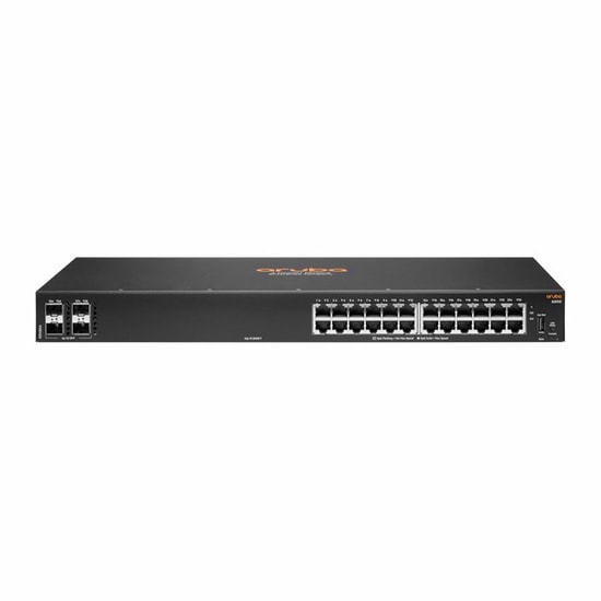 HPE Aruba 6000 24G Raf Tipi Switch (R8N88A) - 24 Port Gigabit, 4x1G SFP, Yönetilebilir, 8GB Bellek, Erişim Anahtarı