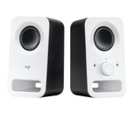 Logitech Z150 Beyaz 6W 1+1 Stereo Hoparlör (980-000815) - Kompakt Tasarım, Net Ses, 3.5mm Girişli Multimedya Hoparlör