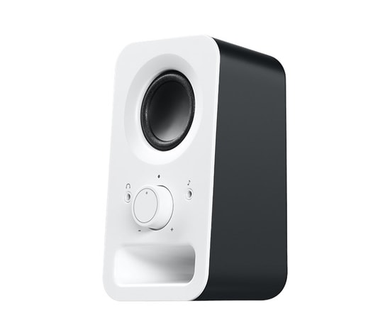 Logitech Z150 Beyaz 6W 1+1 Stereo Hoparlör (980-000815) - Kompakt Tasarım, Net Ses, 3.5mm Girişli Multimedya Hoparlör