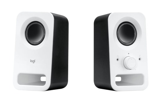 Logitech Z150 Beyaz 6W 1+1 Stereo Hoparlör (980-000815) - Kompakt Tasarım, Net Ses, 3.5mm Girişli Multimedya Hoparlör
