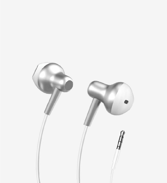 LinkTech H677 Beyaz Kulak İçi Kablolu Kulaklık (LPH-H677/WHITE) - Premium Metal, Süper Bas, 3.5mm AUX, Mikrofonlu