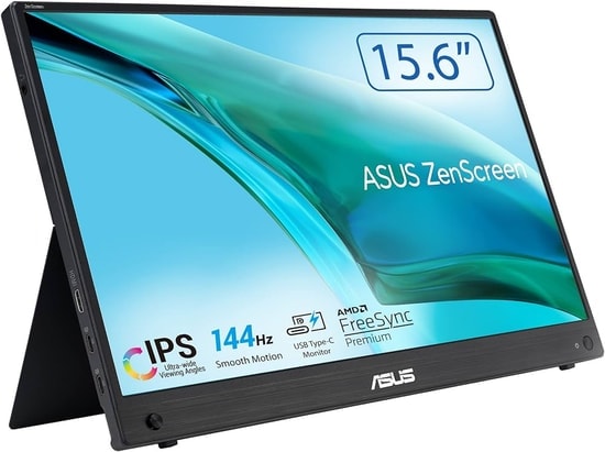 ASUS ZenScreen MB16AWP 15.6 IPS Taşınabilir Monitör - 1920x1080, 5ms, 60Hz, Kablosuz, Dahili Batarya, Mini-HDMI, USB-C