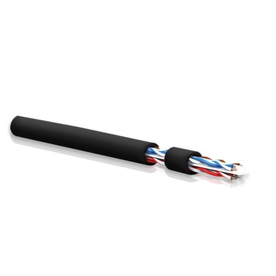 Qport Q-CATFLASH CAT6 500 Metre Gri Outdoor LSZH Network Kablosu - 23AWG, 0.58mm, %100 Bakır Halojen Free