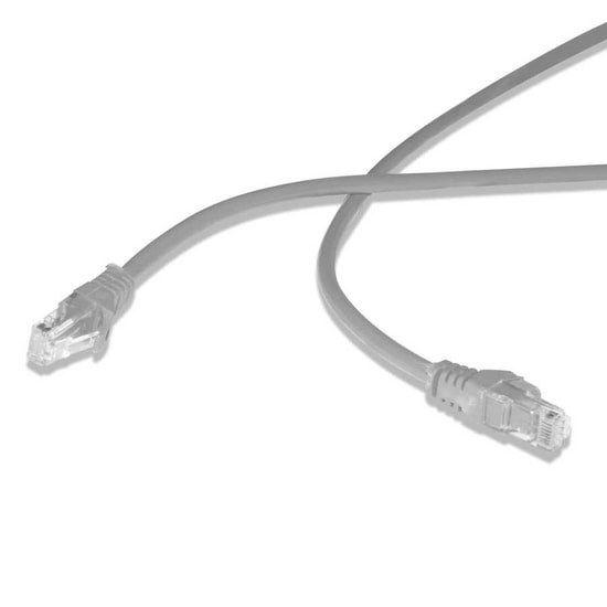 Flaxes FNK-6005G 50cm CAT6 Gri Patch Kablo - 1000GBT, 250MHz, 23AWG Yüksek Performanslı Network Ethernet Kablosu