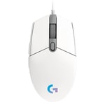 Logitech G G102 LIGHTSYNC Kablolu Beyaz Oyuncu Mouse (910-005824) - 8000 DPI, RGB Aydınlatmalı, Hızlı Tepki
