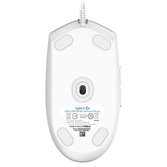 Logitech G G102 LIGHTSYNC Kablolu Beyaz Oyuncu Mouse (910-005824) - 8000 DPI, RGB Aydınlatmalı, Hızlı Tepki