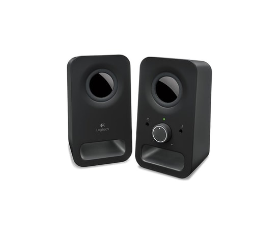 Logitech Z150 Siyah 2+0 Kablolu Multimedya Stereo Hoparlör (980-000814) - 3W RMS Güç, 2 Adet Uydu, AUX Bağlantı