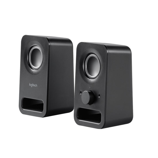 Logitech Z150 Siyah 2+0 Kablolu Multimedya Stereo Hoparlör (980-000814) - 3W RMS Güç, 2 Adet Uydu, AUX Bağlantı