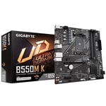 Gigabyte B550M-K Anakart: AMD AM4, DDR4 4733MHz OC, Çift M.2, HDMI, DP, PCIe 4.0, 1G LAN, USB 3.2, Digital VRM, MicroATX