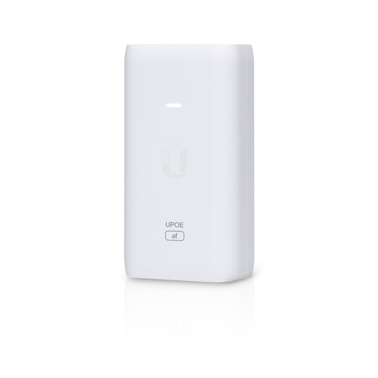 Ubiquiti U-POE-AF 48V 15W Gigabit PoE Adaptör - Topraklı, ESD Korumalı, Uzaktan Sıfırlama Özelliği
