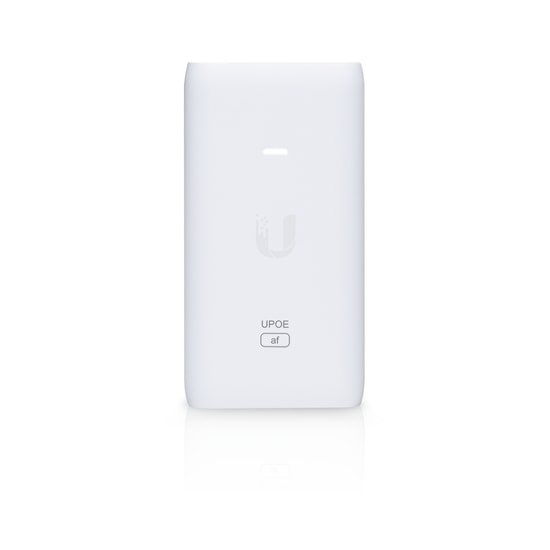 Ubiquiti U-POE-AF 48V 15W Gigabit PoE Adaptör - Topraklı, ESD Korumalı, Uzaktan Sıfırlama Özelliği