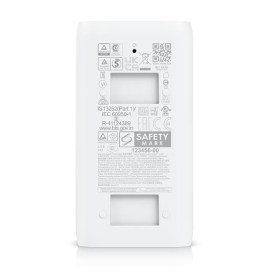 Ubiquiti U-POE-AF 48V 15W Gigabit PoE Adaptör - Topraklı, ESD Korumalı, Uzaktan Sıfırlama Özelliği