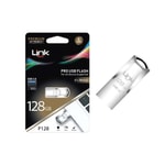 Linktech P128 Premium Pro 128GB USB 3.0 Metal Kasa Flash Bellek - 100MB/s Okuma, 70MB/s Yazma, Suya Darbeye Dayanıklı