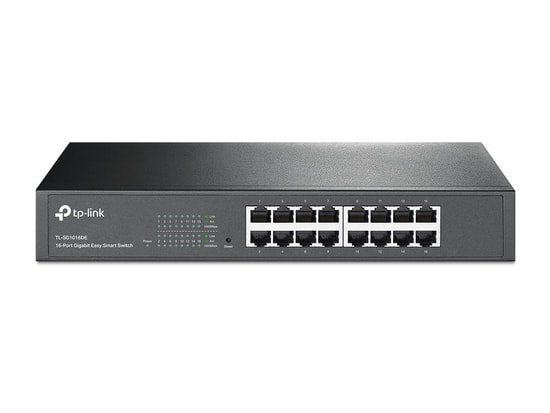 TP-LINK TL-SG1016DE 16 Port Gigabit Easy Smart Switch - 10/100/1000Mbps, Döngü Önleme, QoS ve Enerji Tasarruflu