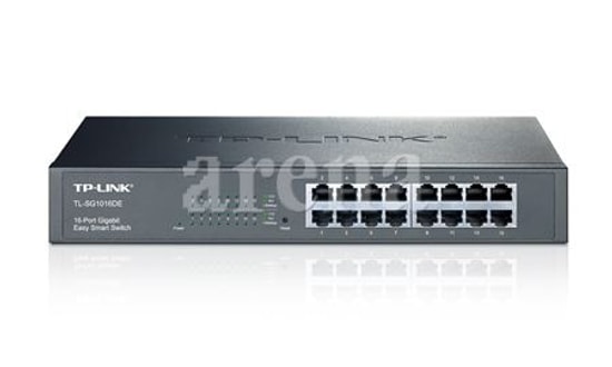 TP-LINK TL-SG1016DE 16 Port Gigabit Easy Smart Switch - 10/100/1000Mbps, Döngü Önleme, QoS ve Enerji Tasarruflu