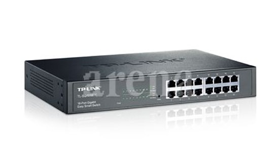 TP-LINK TL-SG1016DE 16 Port Gigabit Easy Smart Switch - 10/100/1000Mbps, Döngü Önleme, QoS ve Enerji Tasarruflu