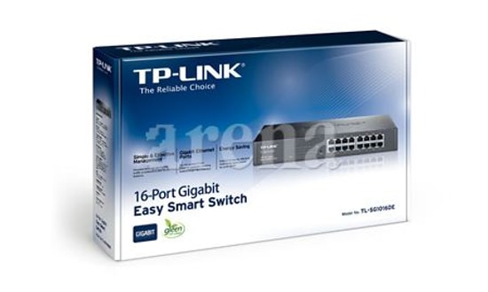 TP-LINK TL-SG1016DE 16 Port Gigabit Easy Smart Switch - 10/100/1000Mbps, Döngü Önleme, QoS ve Enerji Tasarruflu