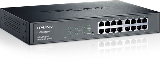 TP-LINK TL-SG1016DE 16 Port Gigabit Easy Smart Switch - 10/100/1000Mbps, Döngü Önleme, QoS ve Enerji Tasarruflu