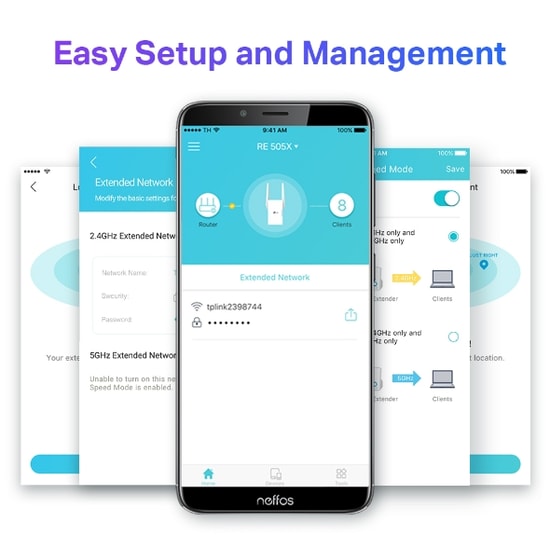 TP-Link RE505X AX1500 WiFi 6 Menzil Genişletici - 1200Mbps Dual Band, 2 Anten, Gigabit Port, WPA2-PSK, OneMesh Desteği