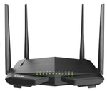 Tenda V12 AC1200 Dualband Wi-Fi Gigabit VDSL/ADSL Modem Router - 1200Mbps, 4x5dBi Anten, Fiber Destekli, 4 Port Gigabit