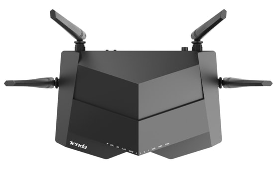 Tenda V12 AC1200 Dualband Wi-Fi Gigabit VDSL/ADSL Modem Router - 1200Mbps, 4x5dBi Anten, Fiber Destekli, 4 Port Gigabit