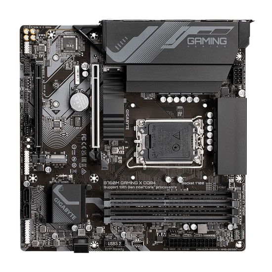 GIGABYTE B760M GAMING X AX DDR4 Anakart: LGA1700, DDR4 5333MHz, Intel XMP, HDMI, 2xM.2, USB 3.2, 2.5G LAN, MicroATX