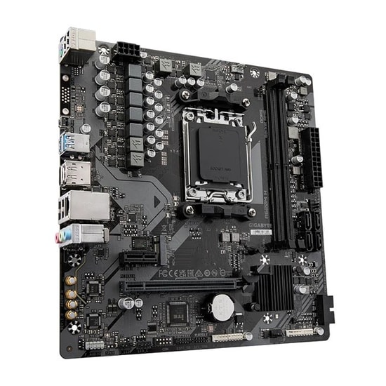GIGABYTE A620M-H AM5 DDR5 Anakart: 6400MHz, HDMI/DP, M.2, USB 3.2, Ryzen 7000/8000/9000 Serisi İşlemci Desteği, mATX