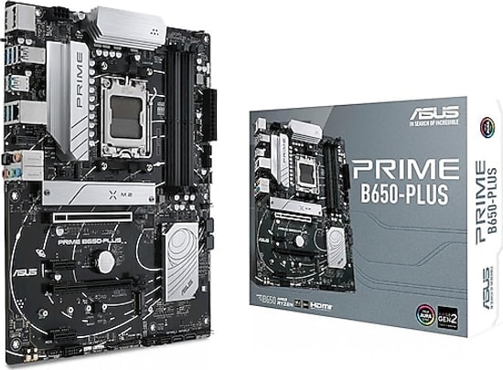 ASUS PRIME B650M-K AM5 DDR5 Anakart - AMD B650, 6400MHz (OC), M.2, HDMI, VGA, 2.5G LAN, Aura Sync, Micro-ATX