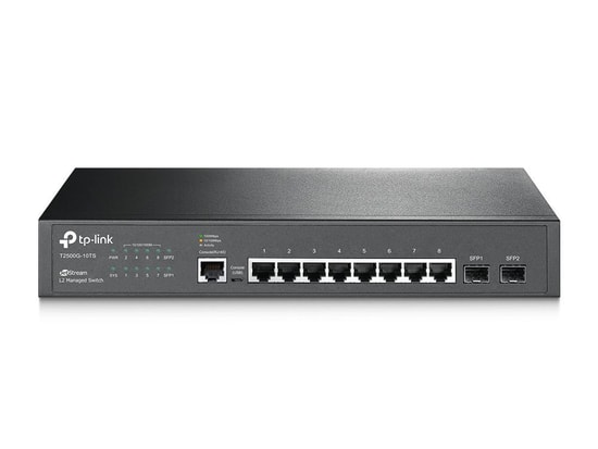 Tp-Link TL-SG3210 Jetstream 8 Port Gigabit L2 Yönetilebilir Switch - 2 SFP Slotlu, Metal Kasa, Rack Mount Desteği