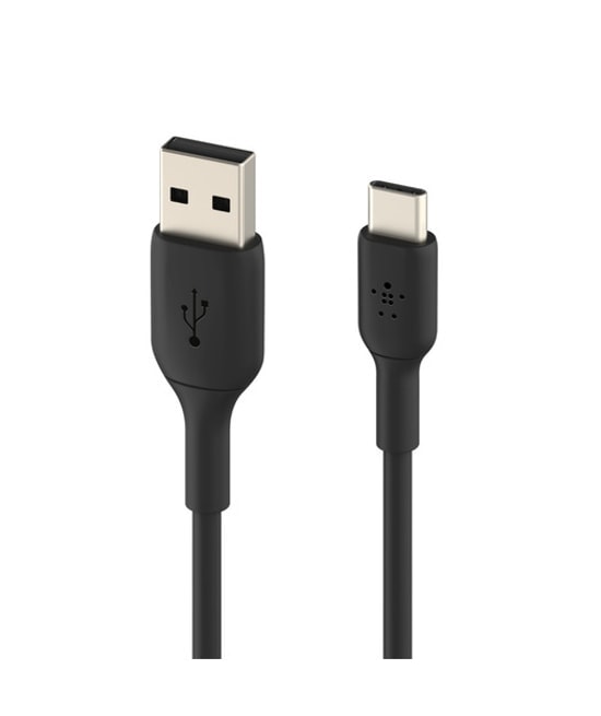 Belkin BoostCharge USB-A - USB-C Kablo 1m Siyah (CAB001BT1MBK) - 15W Hızlı Şarj, 0.48 Gbps Veri Aktarım Desteği