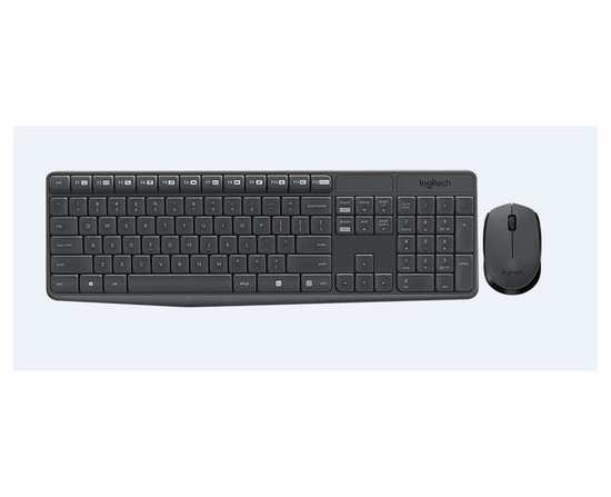 Logitech MK235 Kablosuz Türkçe Q Düzen Klavye Mouse Set (920-007925) - Ergonomik Tasarım, Uzun Pil Ömrü